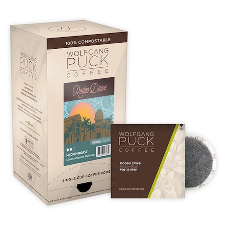 Wolfgang Puck Coffee Rodeo Drive Soft Coffee Pods, PK108 PK 016433